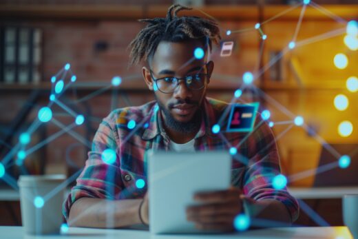 Networking background.